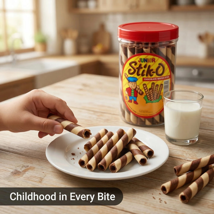 Ecco Junior Stik-O Chocolate Wafer Stick - 380g
