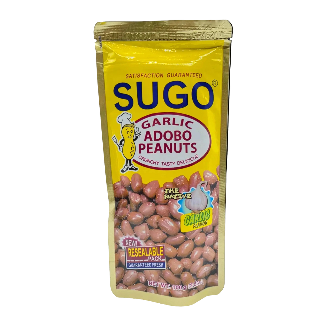 Sugo Garlic Adobo Peanuts - 100g on a transparent background