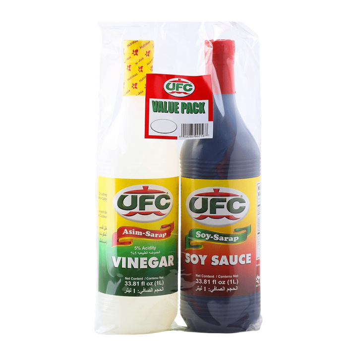 UFC Vinegar & Soy Sauce Value Pack - 1L