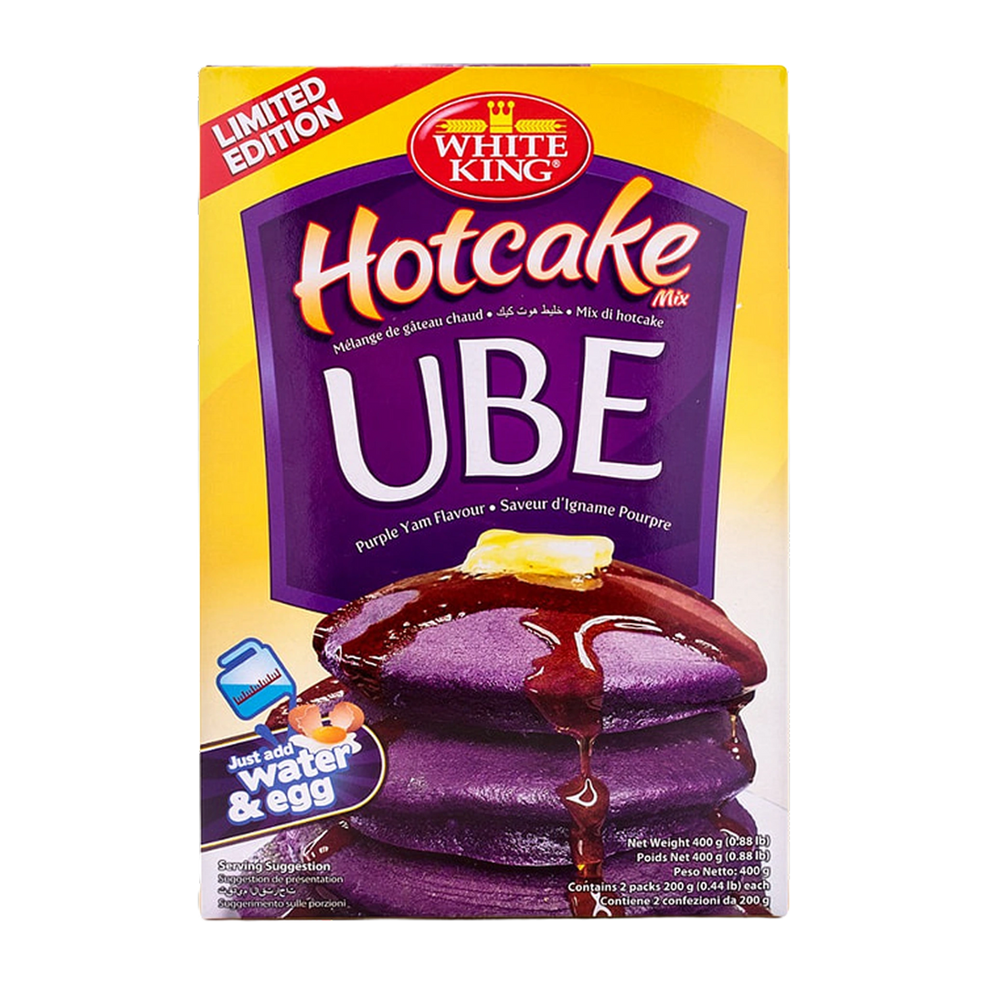 White King Hotcake Mix Ube Purple Yam Flavor - 400g on a transparent background