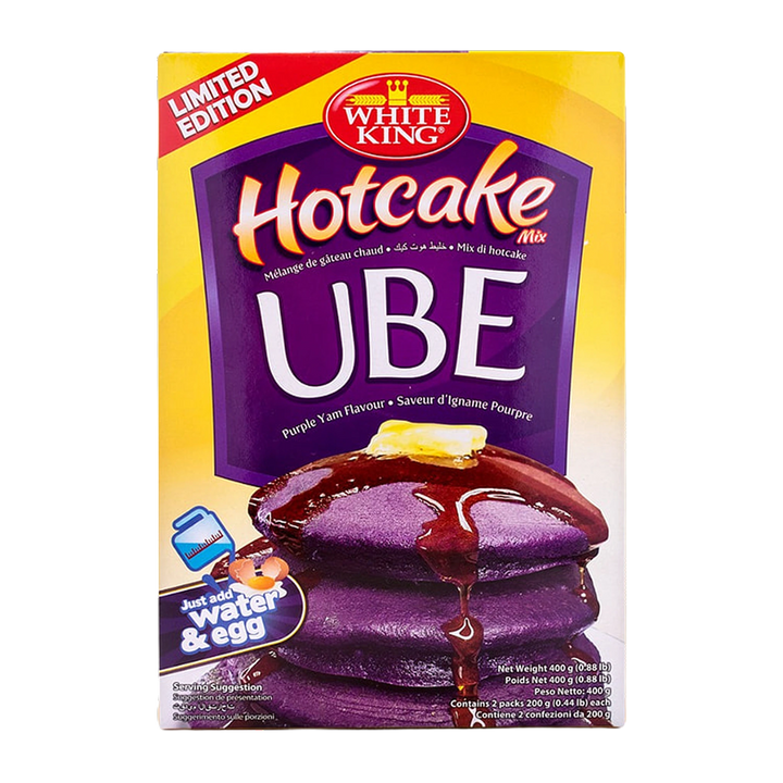 White King Hotcake Mix Ube Purple Yam Flavor - 400g on a transparent background