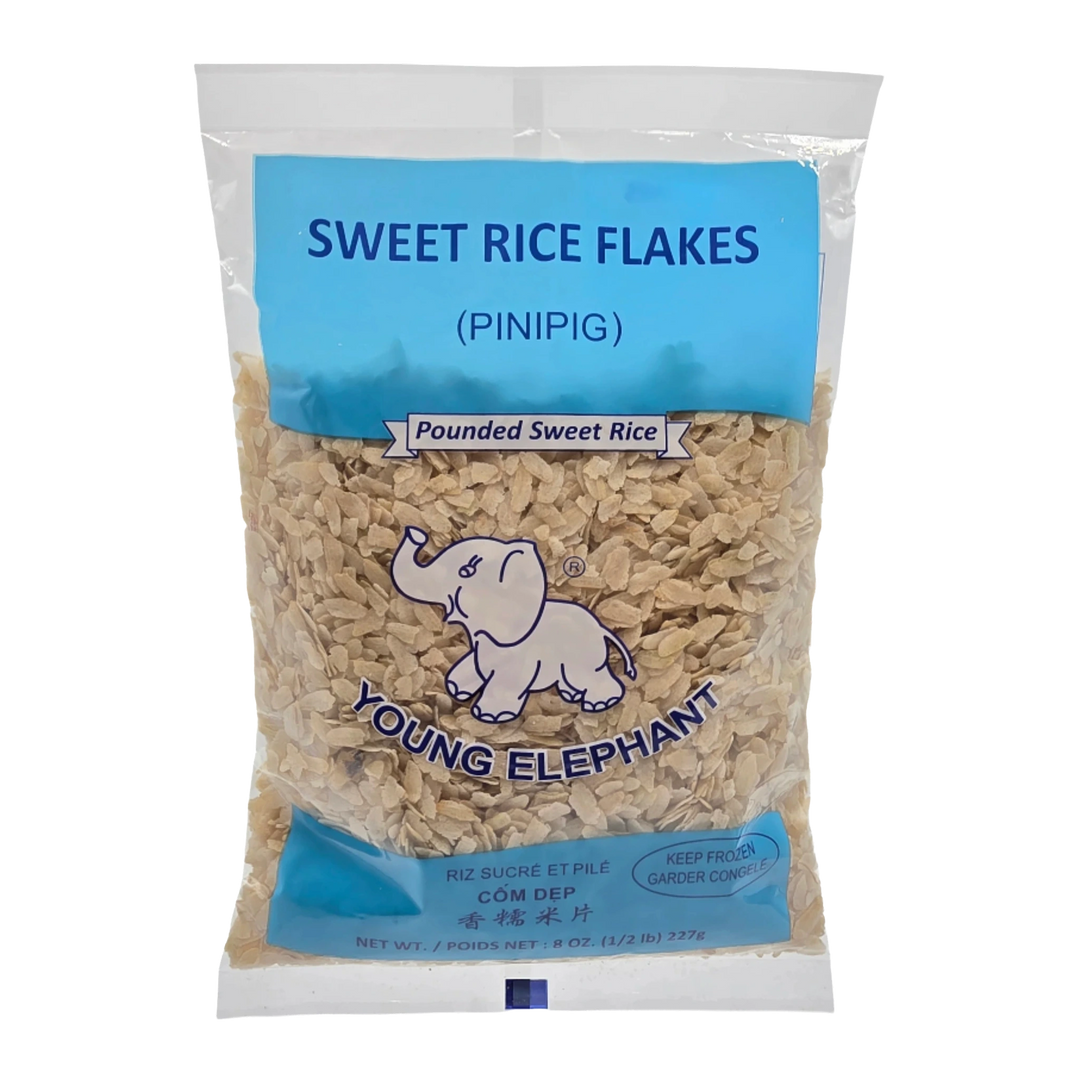 Young Elephant Sweet Rice Cake (Pinipig) Pounded Swee Rice - 8oz