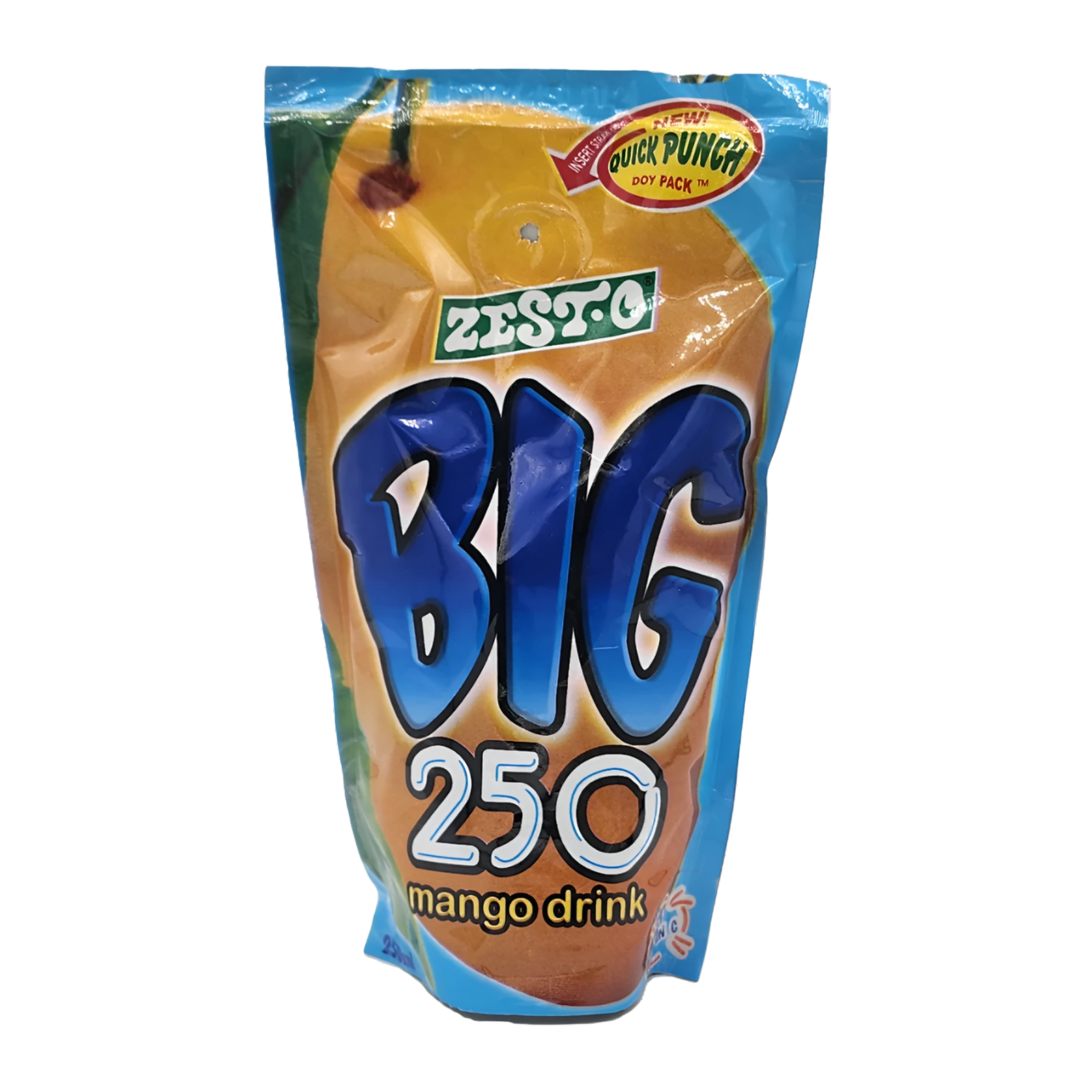 Zest-O BIG Mango Juice Drink - 250ml on a transparent background