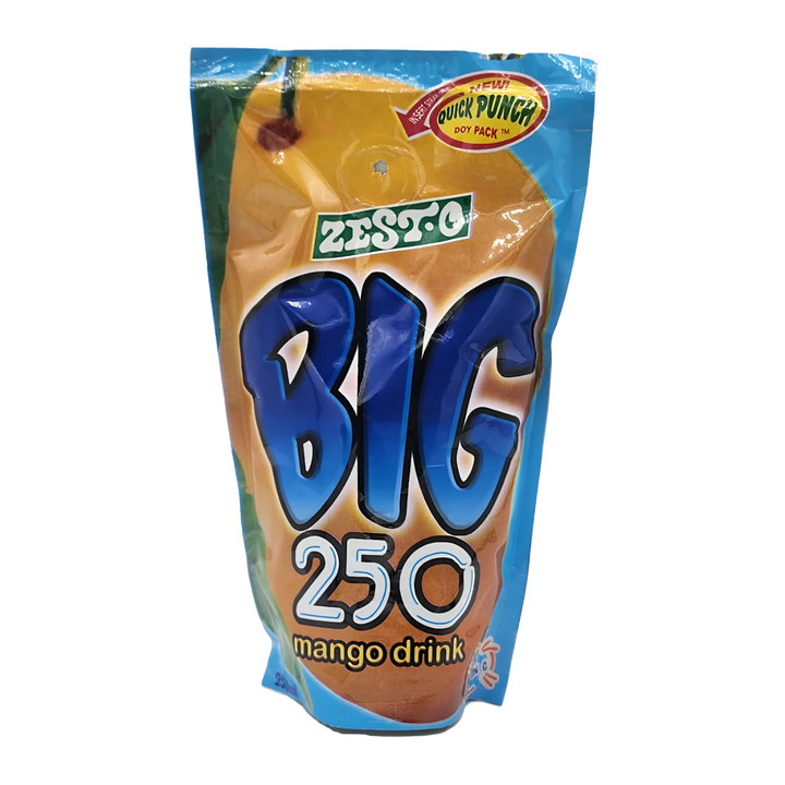 Zest-O BIG Mango Juice Drink - 250ml on a transparent background