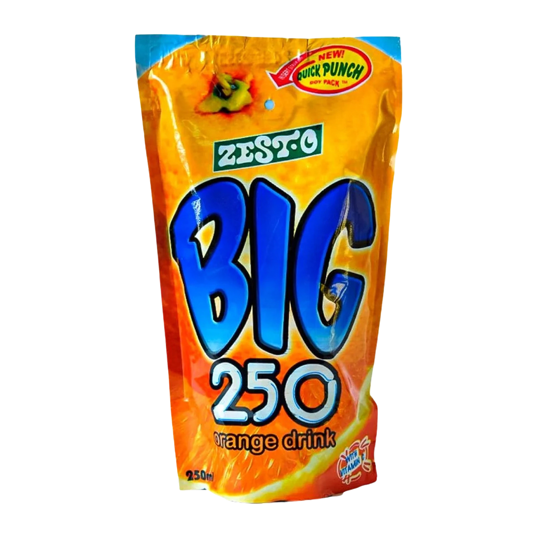 Zest-O BIG Orange Juice Drink - 250ml on a transparent background